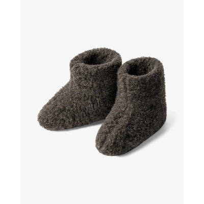 The cozy Sheep Uldhjemmesko (Høj model) – Mørkegrå/Brun