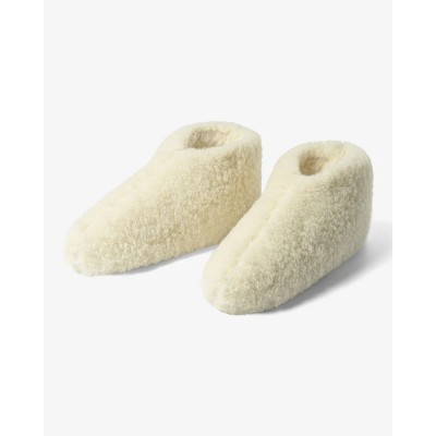 The cozy Sheep Uldhjemmesko (Lav model) – hvid