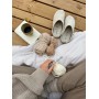 The cozy Sheep Uldtøffel med gummisål – Beige