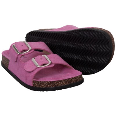 Dame Sandaler med spænder - Hot Pink