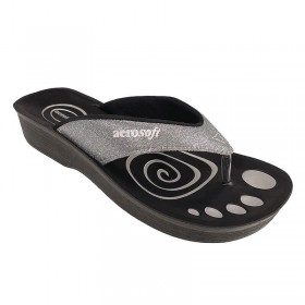 Aerosoft sandaler - model 825 m. glimmer - Sølv