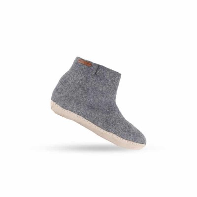 SHUS Uldstøvler m/skind sål – Denim